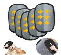 Yomi Pet Hair Remover Glove - Double-Sided Reusable Grooming Mitt for Cats, Dogs, Furniture, Car - Washable Deshedding Tool (5PCS)
