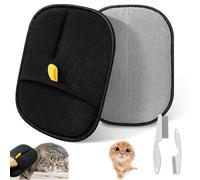 Yomi Pet Hair Remover Glove, Static Removal Gloves for Pet Hair, Reusable Double Sided Electrostatic Pet Hair Remover for Couch, Furniture, Carpet, Car Seat (3PCS)