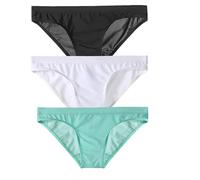 Yomie Homme Slips Men's Panty Breathable Ice Slip Underwear Comfort Panty Shorts Underwear