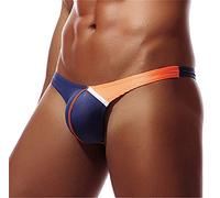 Yomie Hommes Slips Strings Taille Basse Respirant Confortable Soie De Glace Culottes U Convexe T-Back Thong Briefs