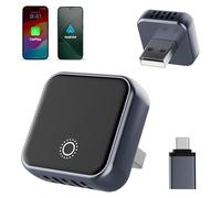 Yomikoo Mini adaptateur automatique sans fil CarPlay et Android 2 en 1 pour iPhone iOS 10+ et Android 11 +, convertit CarPlay filaire en sans fil pour les voitures à port USB/Type-C