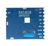 Yominerr 1 Mini Module Récepteur Audio Vidéo FPV 5.8G sans RX5808 pour Système FPV Hélicoptère RC