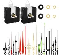 Yominerr 2 Pièces de Mouvement D'Horloge à Quartz avec 7 Aiguilles Contenant des Aiguilles Lumineuses pour Les Pièces de Réparation D'Horloge, Pièces de Rechange