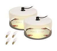 Yominerr 2PCS Pièges à Puces pour L'Intérieur de Votre Maison Piège à Punaises de Lit avec Ampoules Convivial pour les Animaux de Compagnie et les Enfants Piège Collant Lumière Prise EU