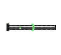 Yominerr 35cm Marquage Vertical T-Type Trou Marquage/T-Type Double Ligne Règle avec Aiguille en Acier/Règle de Marquage Parallèle