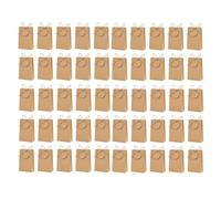 Yominerr 50 Pièces Boîte-Cadeau en Papier Kraft avec Étiquettes en Sac d'emballage de Bonbons pour Fournitures de Décoration de Fête d'anniversaire de Mariage Marron