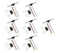 Yominerr 7PCS ELRS Récepteur 2.4GHz Nano ExpressLRS avec Antenne de Type T, Compatible avec la Mise à Niveau WiFi pour Drone FPV RC Longue Portée
