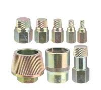 Yominerr 8 Pièces Extracteur de Mamelon de Tuyau 1,5" Outil de Retrait de Drain de Baignoire pour Bouchon de Baignoire Rouillé