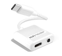 Yominerr Adaptateur de Charge Audio USB-C vers 3,5 Mm, PD 60 W, Convertisseur Auxiliaire de Type C