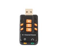 Yominerr Amplificateur de Casque Écoute Changement de Chansons 3D Adaptateur Audio USB 2.0 Adaptateur Audio 8.1 Canaux