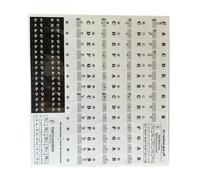 Yominerr Autocollants pour Clavier de Piano Noir et Blanc, Autocollants pour Piano en Lettres Grasses, Très Adaptés Aux Enfants pour Apprendre le Piano