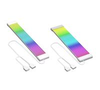 Yominerr Bande Lumineuse RVB pour PC, Câble D'Extension D'Alimentation, Ensemble de Bandes LED Lumineuses pour GPU et Carte Mère, Câbles PC, Synchronisation ARGB 5 V 3 Broches