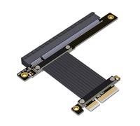 Yominerr Câble D'Extension PCI-E 4.0 X4 vers X16 Riser Câble PCIe X4 64G/ Adaptateur pour Carte Graphique RTX3090 RX6800XT 10CM