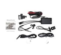 Yominerr Caméra de Moto DVR pour Moto, Enregistreur de Conduite GPS, Enregistreur Vidéo de Conduite et Arrière, Boîte Noire