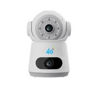 Yominerr Caméra de Surveillance 4MP Carte SIM 4G Interphone Vocal Bidirectionnel Suivi Automatique Du Corps Caméra de Vision Nocturne Couleur Prise UE