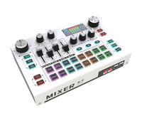 Yominerr Carte Son de Diffusion en Direct X7 Changeur de Voix Mixeur DJ Effets pour PC Smartphone Ordinateur Interface Audio Carte Console