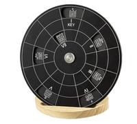Yominerr Cercle des Quintes Roue Outil de Mélodie avec Support Sac de Rangement Roue D'Accords Alliage Théorie Musicale Roues D'Accords de Guitare,