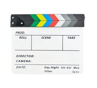 Yominerr Clap RéAlisateur ScèNe VidéO Clap EffaçAble à Sec RéAlisateur Film Action Clap Accessoires de Photographie