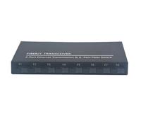 Yominerr Commutateur Gigabit Ethernet Commutateur Fibre Optique 8 Ports Fibre SC 2 1000 M RJ45 Convertisseur SC de Qualité Industrielle 8F2E Prise UE