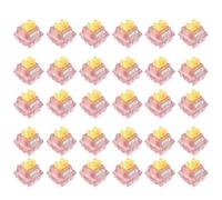 Yominerr Commutateur V3 Silencieux Lubrifié, Clavier Mécanique, Tactile, Linéaire, 5 Broches, Échange à Chaud, PA66, Pom Pré-Lubrifié, Arbre Pêche au Miel