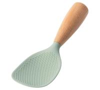 Yominerr Cuillère à Riz Antiadhésive avec Manche en Bois, Spatule de Service Verticale, Adaptée à la Cuisine B