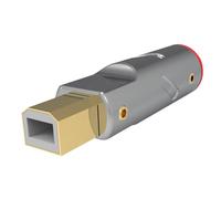 Yominerr Décodeur Audio HiFi USB AB Connecteur USB 2.0 Câble de Données USB Plaqué Or 24 Carats Type A Type B DIY Connecteur Jack USB AB USB 2.0 Port de Queue de Prise B51
