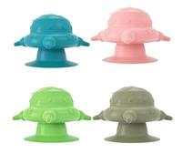 Yominerr Distributeur automatique de nourriture pour chiots, pour plusieurs chiots, 4 tétines, en silicone, station d'allaitement pour chiots