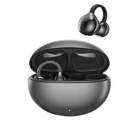 Yominerr Écouteurs de Traduction AI Écouteurs de Traduction AI Écouteurs de Traduction en Temps Réel 144 Langues à Clipser sur L'Oreille pour les Voyages, les Affaires Gris Foncé Profond