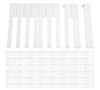 Yominerr Ensemble D'Accessoires pour Piano Sans Clé Blanche Latérale en Cuir sur la Pièce de Clé de Piano Cuir de Piano Accessoires pour Piano 52mm