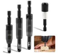 Yominerr Ensemble de Mèches Auto-Centrantes 3/32", 7/64", 1/8" Mèche Auto-Centrante pour Charnière de 1/4 Po