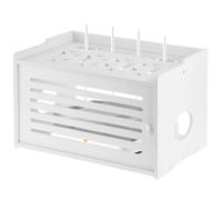 Yominerr Étagère de Rangement pour Routeur, Étagère pour Projecteur, Support pour Projecteur, Boîte de Rangement pour Routeur, Gestion Cachée des Câbles de Bande de Puissance.