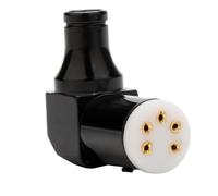 Yominerr HiFi Vinyle LP Phono 5pin DIN Prise 90 Degrés Siège DIN pour AMP Audio Tonearm Ligne Tonearm Ligne Câble de Signal