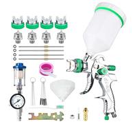 Yominerr HVLP Pulvérisateur Peinture 1.4/1.7/2.0/2.5mm Maison Sans Pulvérisateur D'Air Peinture Portable Voiture Pulvérisateur Kit Air Outils
