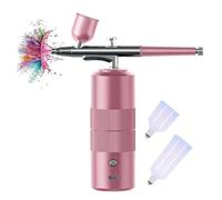 Yominerr Kit D'Aérographe Sans avec Compresseur, Ensemble D'Aérographe Portatif pour Peindre le Décor de Gâteau Nail Art