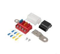Yominerr Kit de Fusibles à Lame M10 100 A 32 V 4 Circuits pour Borne de Batterie, Équipement de Navigation pour Voiture, Yacht, Camion