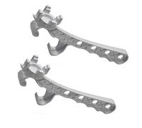 Yominerr Lot de 2 Ouvre-Seaux Multifonctions en Aluminium, Ouvre-Seau de 5 Gallons, Ouvre-Seau en Métal, Outil D'Ouverture de Couvercle