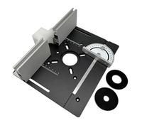 Yominerr Lot de 3 Plaques D'Insertion pour Table de Toupie, Fraiseuse à Bois, Planche à Retourner, Machine de Coupe, Gravure, Outil Auxiliaire pour le Travail Du Bois