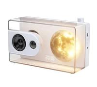 Yominerr M6 Moonlight Music Box Haut-Parleur Bluetooth Support TF Carte Lecture AUX Connexion Ordinateur Horloge Boîte de Son Transparente B