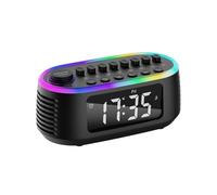 Yominerr Machine à Sons de Sommeil Blanc avec Lumières Nocturnes Colorées pour Bébés, Enfants et Adultes - Noir