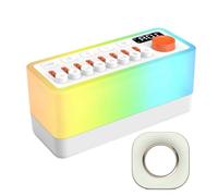Yominerr Machine à Sons de Sommeil de Bruit Blanc avec 8, Enceinte Bluetooth Portable, Lumières Nocturnes Colorées avec Aromathérapie
