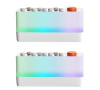 Yominerr Machine de Sommeil Portable avec des Bruits Apaisants, Enceinte Bluetooth avec Haut-Parleur à Couleurs RGB, 12 Couleurs de Veilleuse et Minuterie de Son.