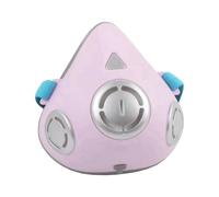 Yominerr Masque Intelligent Rechargeable avec Valve Respiratoire, Masque Électrique Anti-Formaldéhyde, Purificateur D'Air Portable Rose