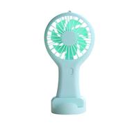 Yominerr Mini Ventilateur Portatif Vert Ventilateur Rechargeable USB pour Bureau Dortoir Étudiant Cadeau Longue Endurance
