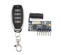 Yominerr Module de Récepteur et Émetteur sans 433MHz avec Télécommande, 4 Canaux pour Contrôle de Commutation de Sortie pour Projets DIY