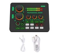Yominerr Nouvelle Carte Son V8S Pro Changeante Cartes Live Ordinateur PC Console de Mixage Kit D'Enregistrement de Studio Professionnel Podcast Voix