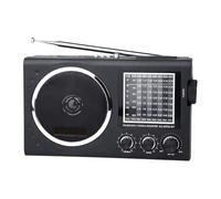 Yominerr Nouvelle Radio EC3070BT FM à L'Ancienne avec Carte SW Mp3 Radio Bluetooth FM AM Bande Réglable Noir