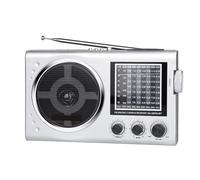 Yominerr Nouvelle Radio EC3070BT FM à L'Ancienne avec Radio SW Mp3 Bluetooth FM AM à Bande Réglable Argent et Gris