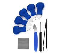 Yominerr Outil de Retrait de Dos 9 en 1 Kit D'Outils de Remplacement de Pile de Montre Ouvre-Remover et Anti-Static Tweezers C