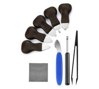 Yominerr Outil de Retrait du Fond de Montre 9 en 1 Kit D'Outils de Remplacement de la Pile de Montre Ouvre-Outil et Extracteur avec Anti-Statique Pincettes