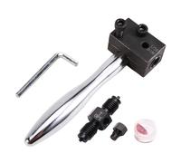 Yominerr Outil D'Évasement Double pour Conduite de Frein de 3/16 Pouces, Portatif, DIN à 45 Degrés pour Tuyau de Frein, Tube en Nickel et Tube en Cuivre